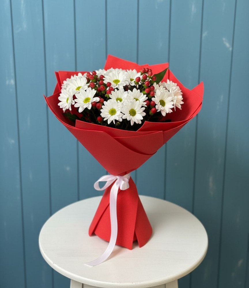 Букет цветов из: Хризантемы в Юсьва