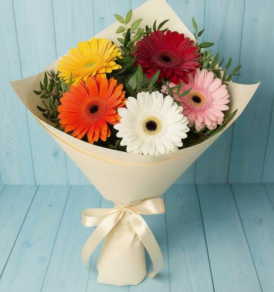 Букет цветов из: Герберы в Юсьва