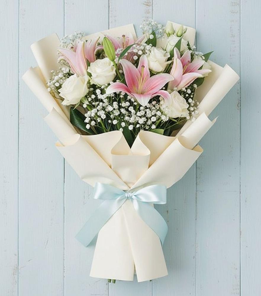 Букет цветов из: Лилии в Юсьва