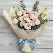 Букет цветов из:  Лизиантусы в Юсьва