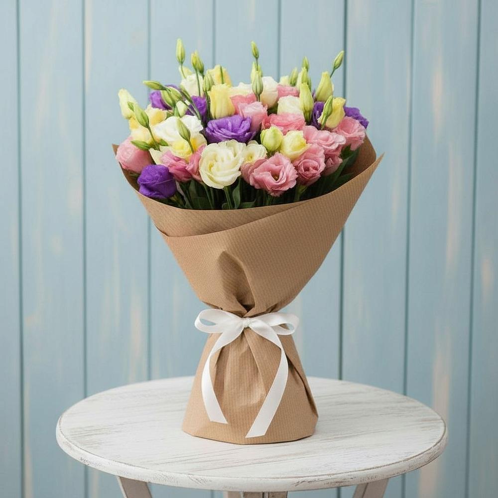 Букет цветов из: Лизиантусы в Юсьва