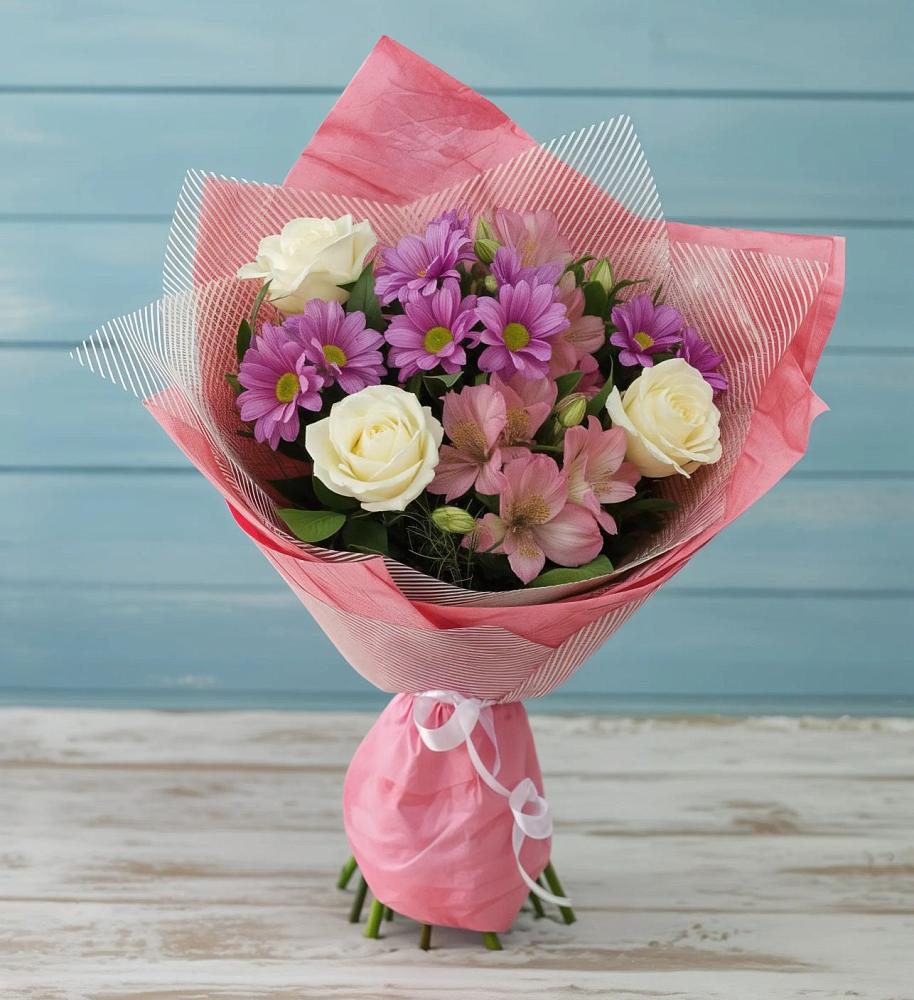 Букет цветов из: Герберы в Юсьва